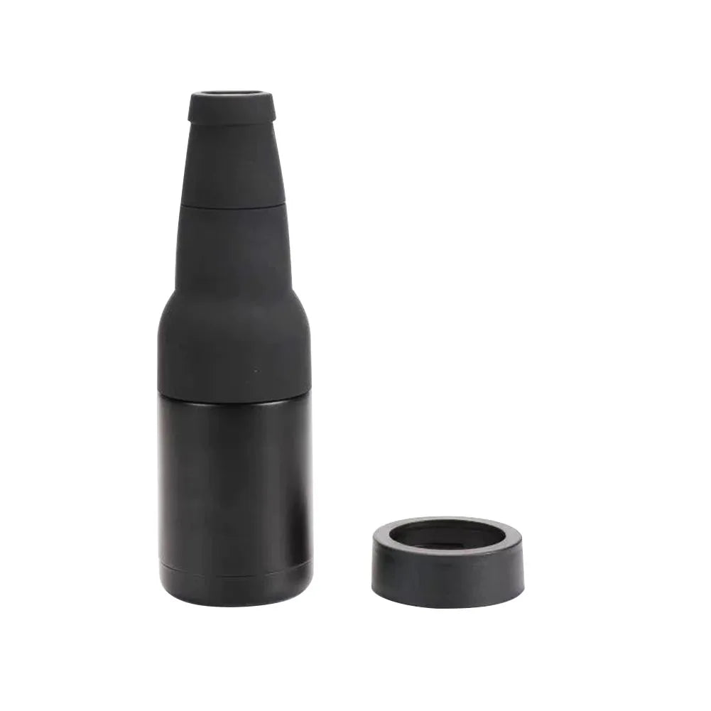 Double Walled Can Cooler with Beer Opener Bottle Can Cooler Holder Slim Can Beer Bottle Insulators Holder Men Dad Birthday Gifts